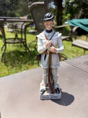 Andrea By Sadek Morgan’s Virginia Rifleman 1776 Porcelain  Figurine